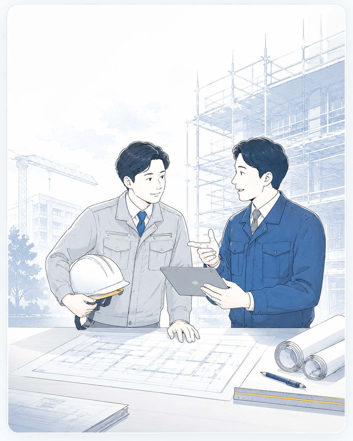 建設業AI支援イメージ